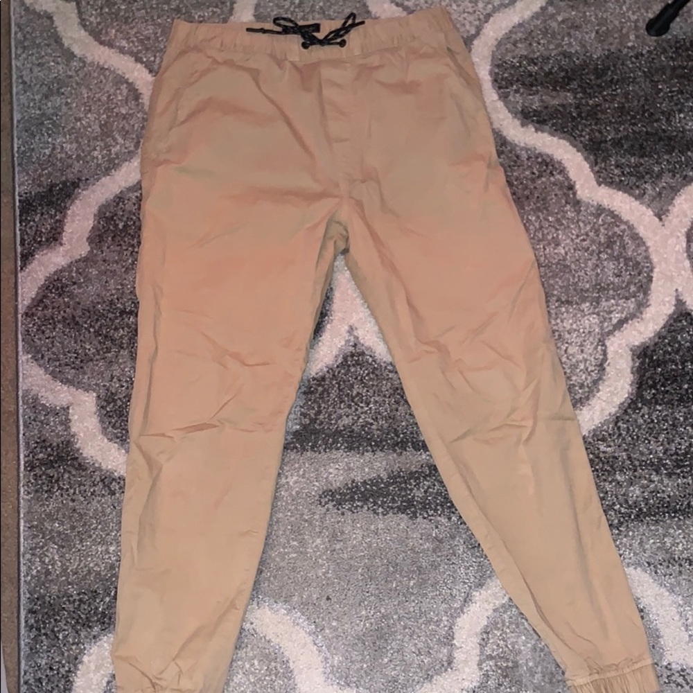 MENS KHAKI JOGGERS